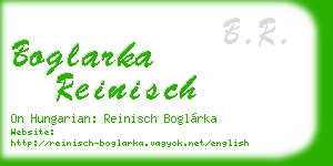 boglarka reinisch business card